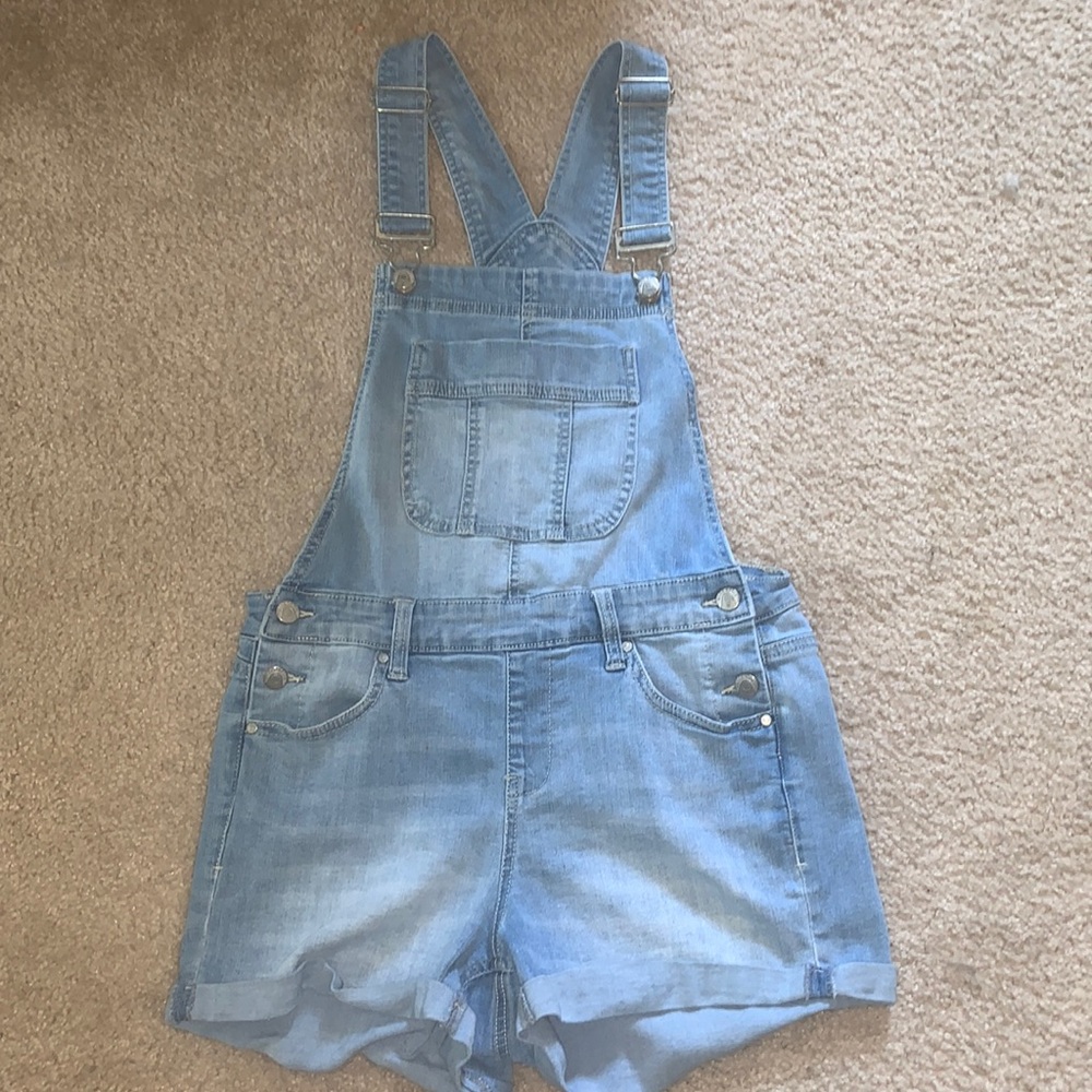 Blue Spice overall shorts